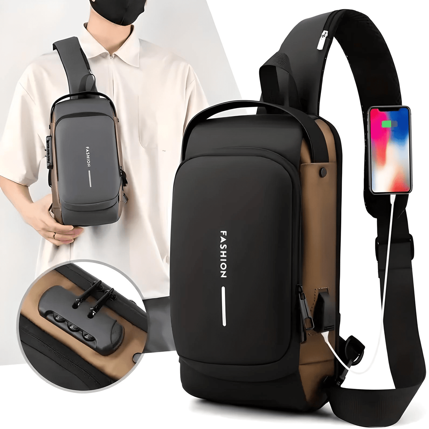 LockBag - Mochila Antirrobo con USB