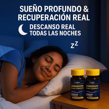 MAGNESIUM 12 EN 1: La Única Fórmula con 12 Formas de Magnesio en Una Sola Cápsula.