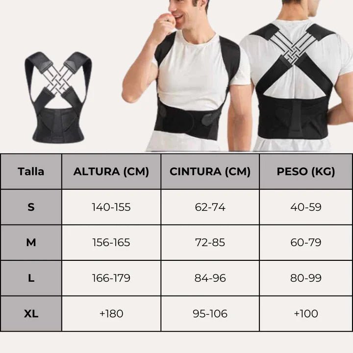 PosturaPlus Corrector de Postura Ortopédico Unisex - [PROMOCIÓN DISPONIBLE SOLO HOY]
