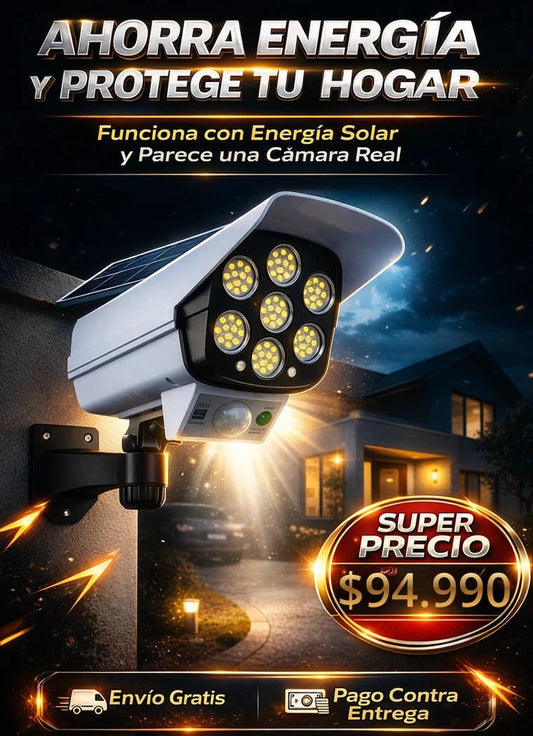 Lampara Solar con Sensor de Movimiento